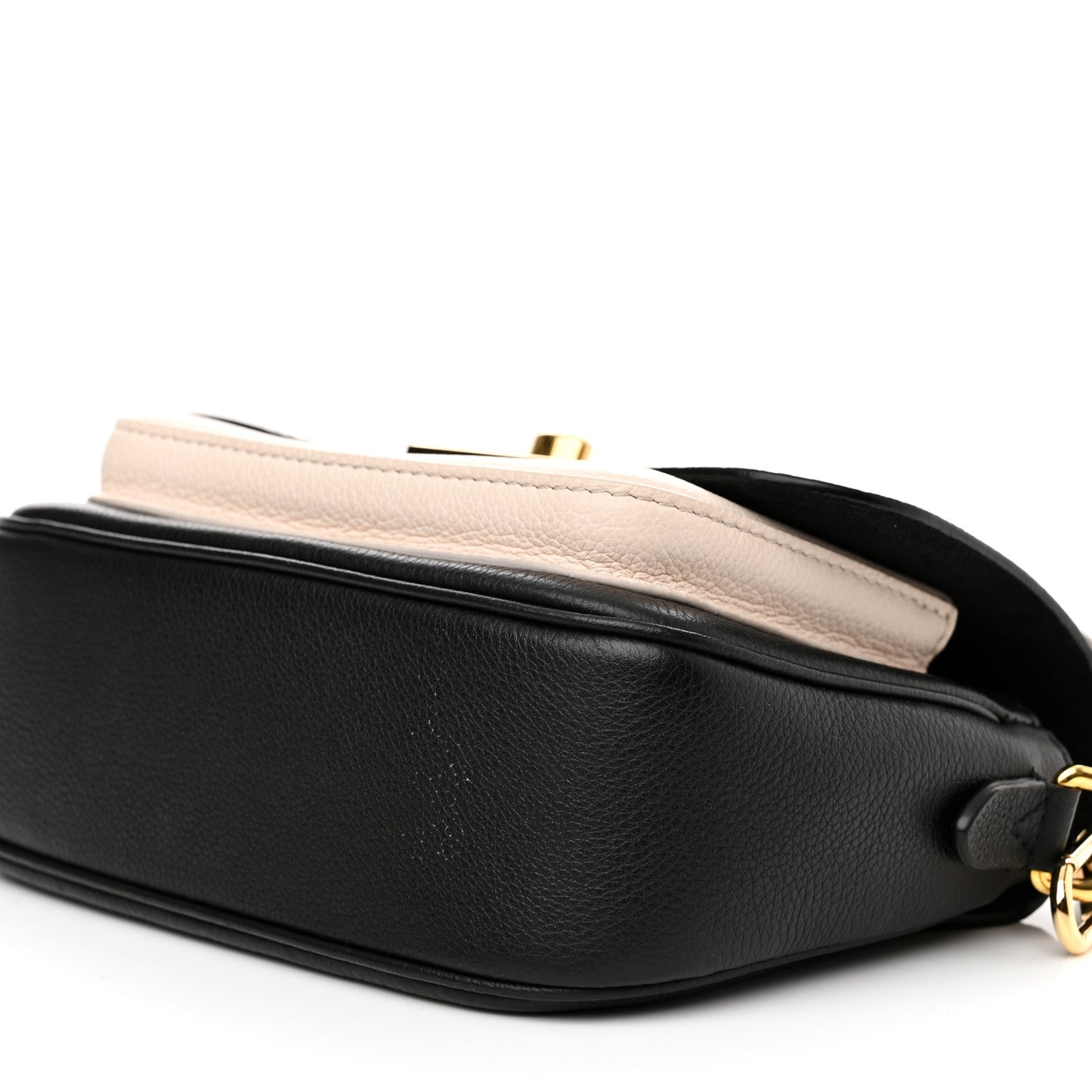 Grained Calfskin Lockme Tender Black