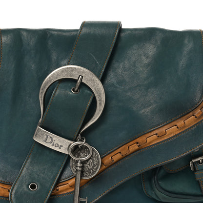 Christian Dior Calfskin Medium Gaucho Double Saddle Bag Dark Blue 8 of 10