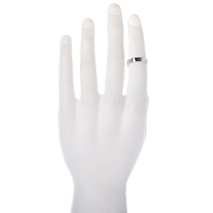 Cartier 18K White Gold 3.5mm LOVE Wedding Band Ring 57 8 2 of 4