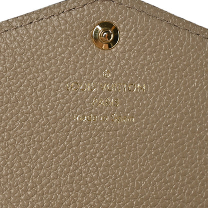 Louis Vuitton Empreinte Monogram Giant Sarah Wallet Tourterelle Creme 8 of 8