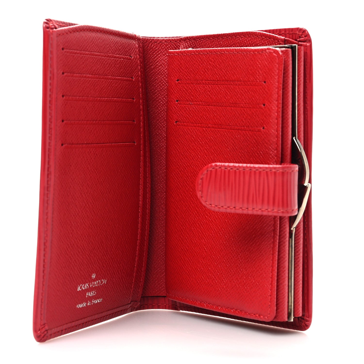 Louis Vuitton Epi French Purse Wallet Castillan Red 5 of 7