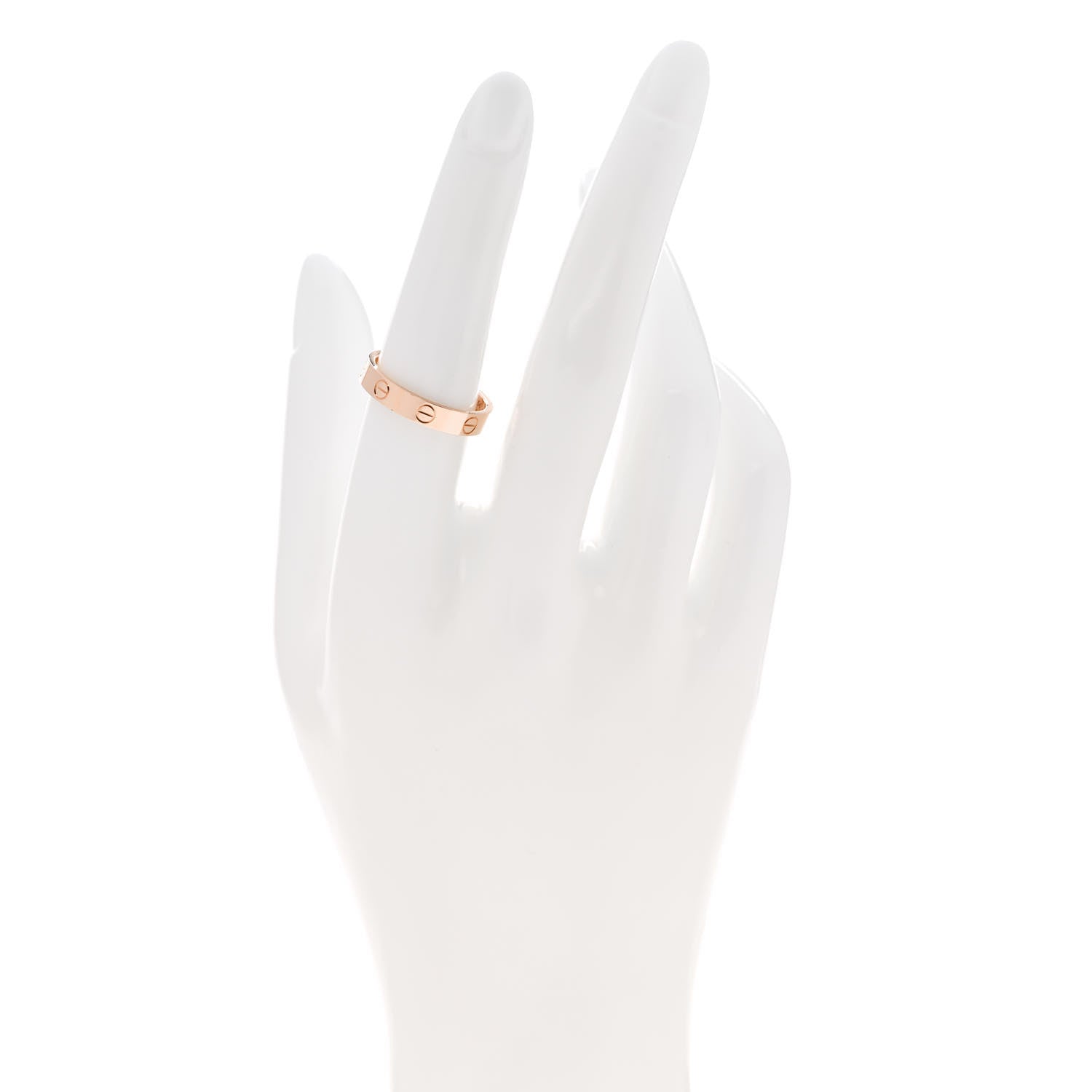 Cartier 18K Pink Gold 3.5mm LOVE Wedding Band Ring 54 6.75 2 of 6