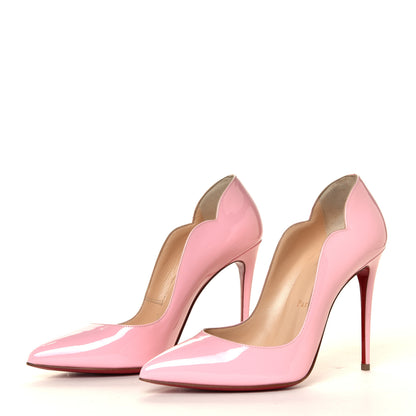 Christian Louboutin Patent Hot Chick 100 Pumps 37 Eglantine 6 of 12