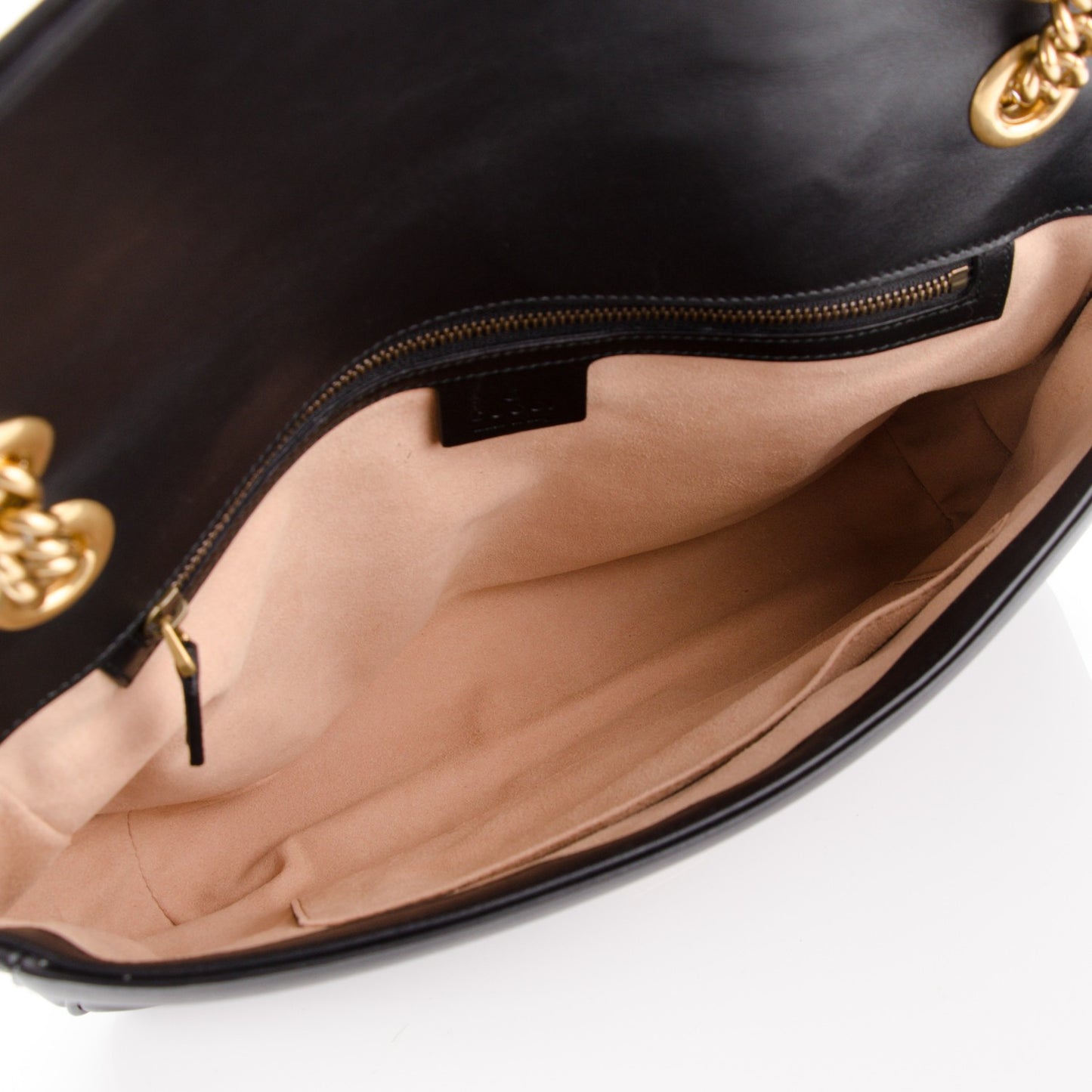 Calfskin Matelasse Medium GG Marmont Shoulder Bag Black