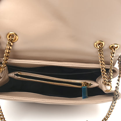 Saint Laurent Calfskin Y Quilted Monogram Small Loulou Chain Satchel Dark Beige 4 of 10