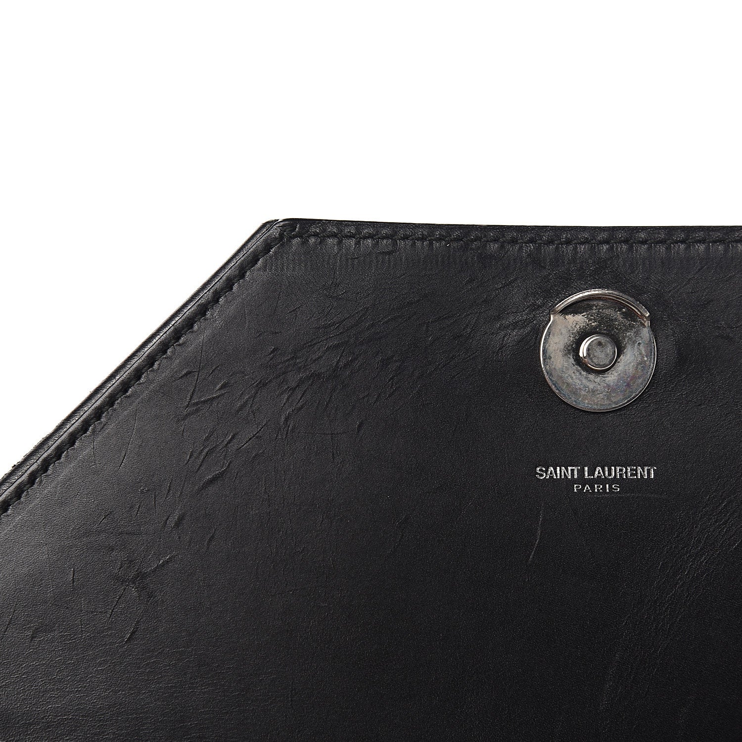 Saint Laurent Calf Hair Calfskin Snow Leopard Medium Betty White Black 10 of 15