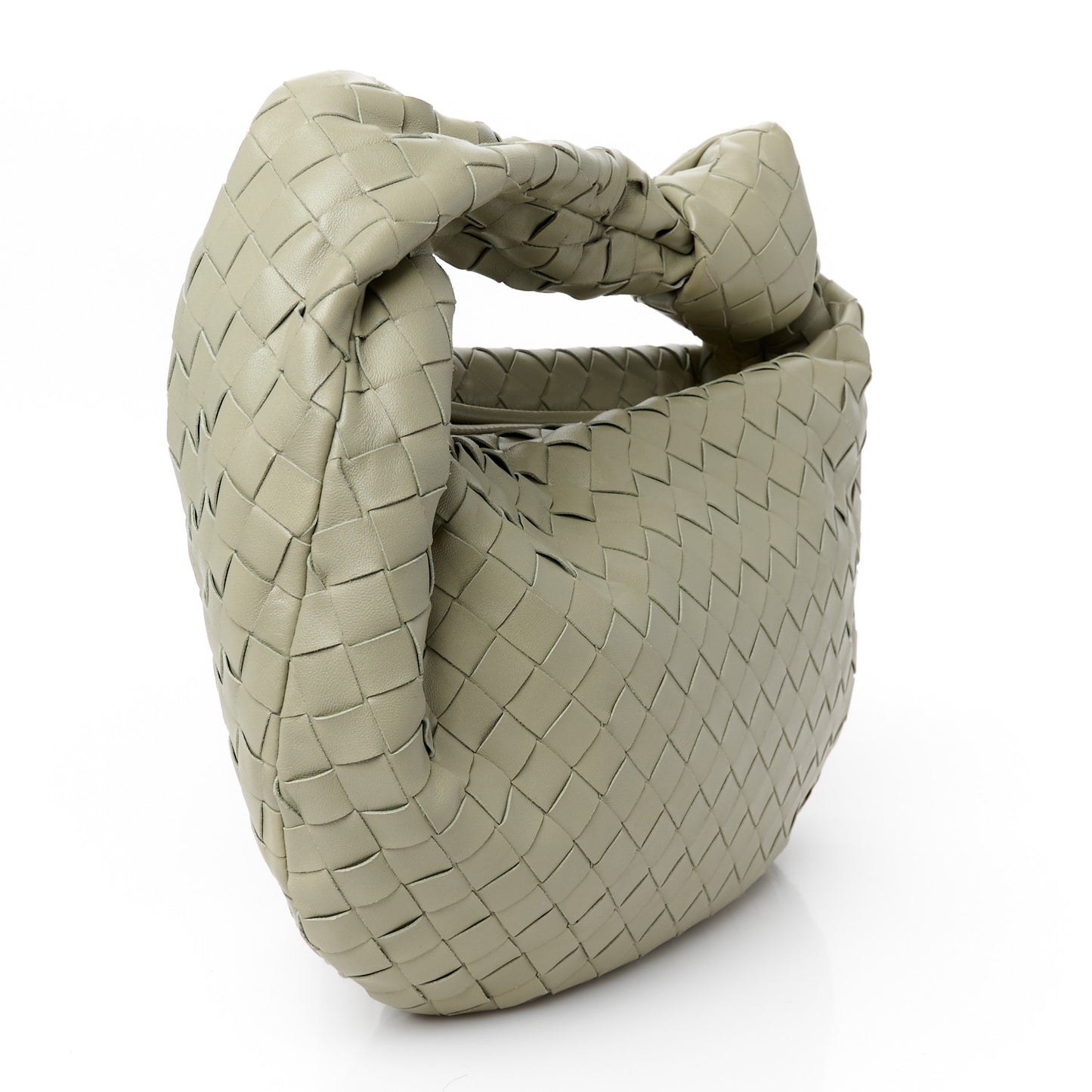 Nappa Intrecciato Teen Jodie Hobo Travertine