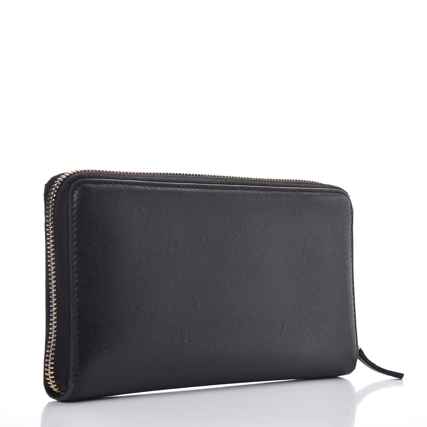 Calfskin GG Zip Around Wallet Black