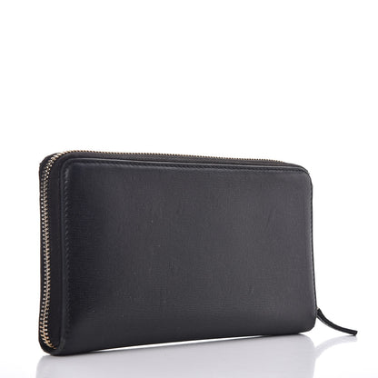 Gucci Calfskin GG Zip Around Wallet Black 3 of 9