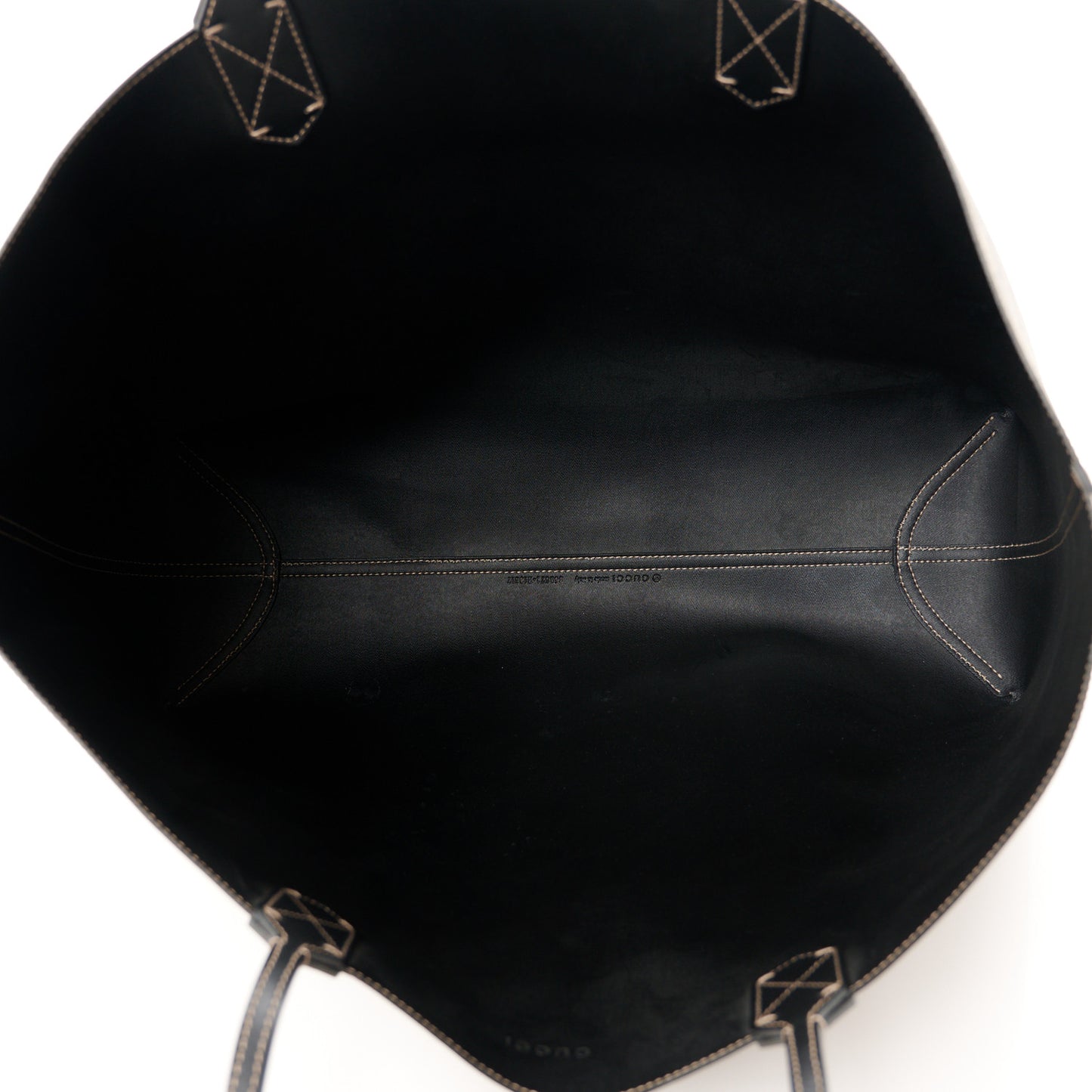 Calfskin GG Supreme Monogram Medium Reversible Tote Black