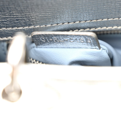 Christian Dior Metallic Grained Calfskin Cannage Small My ABCDior Lady Dior Silver 7 of 10