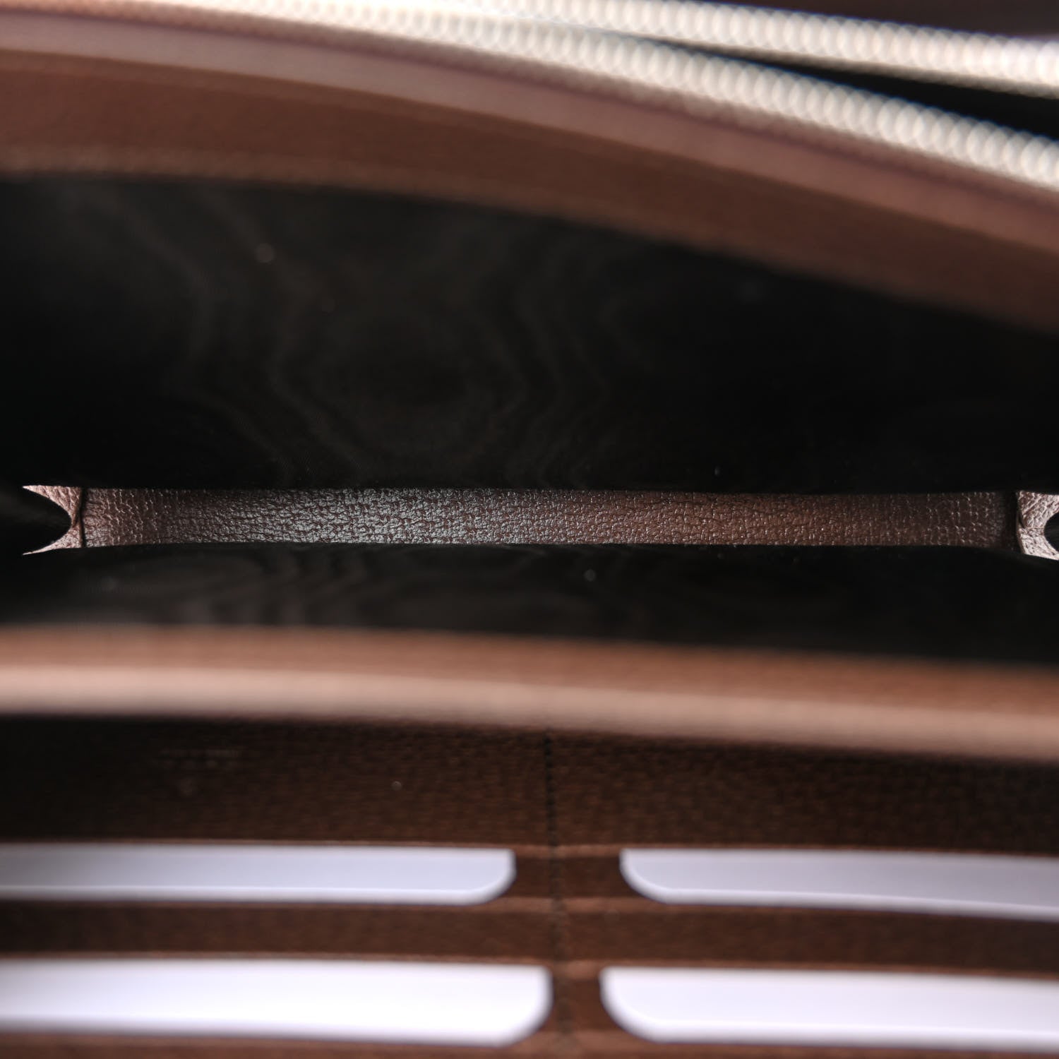 Gucci Monogram Jumbo GG Textured Dollar Calfskin Mini Dionysus Chain Wallet Camel Ebony New Acero 5 of 11