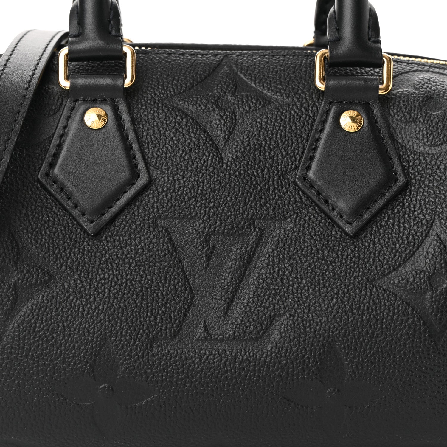 Louis Vuitton Empreinte Monogram Giant Speedy Bandouliere 20 Black 7 of 9