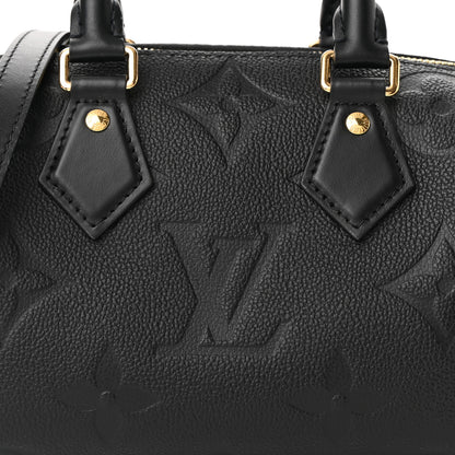 Louis Vuitton Empreinte Monogram Giant Speedy Bandouliere 20 Black 7 of 9