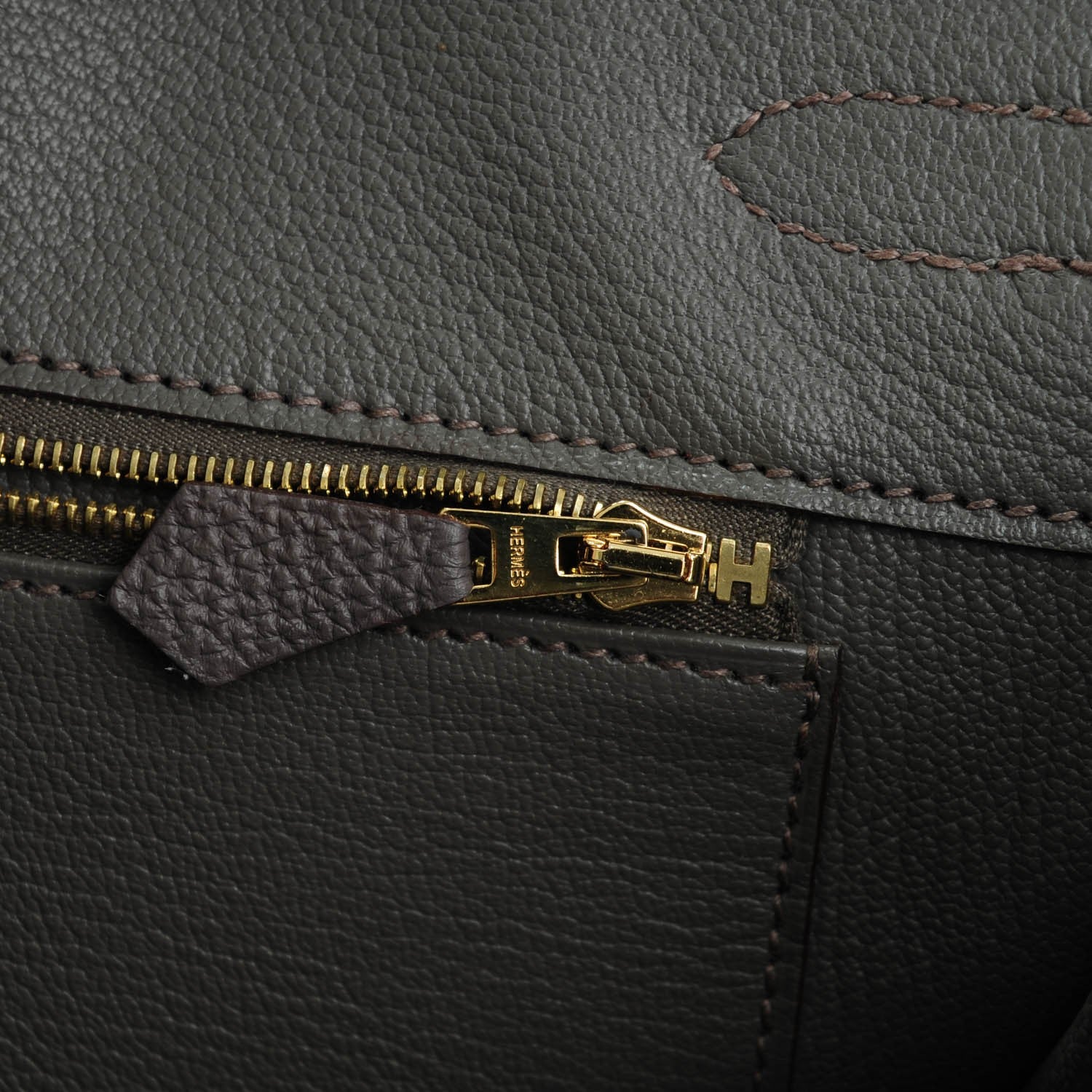 Hermes Togo Birkin 35 Etain 20 of 22
