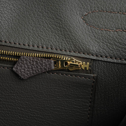 Hermes Togo Birkin 35 Etain 20 of 22