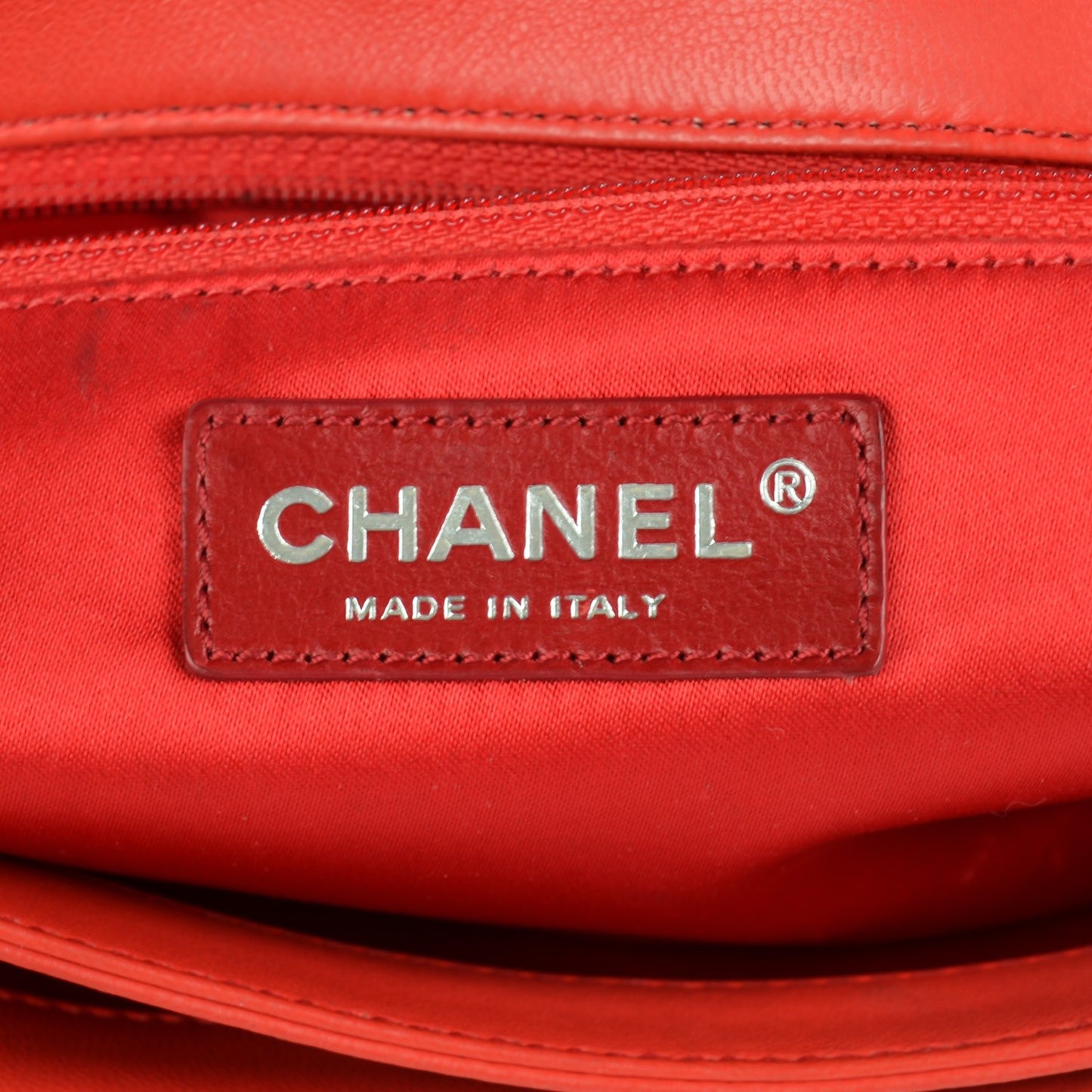 Calfskin Ultimate Stitch Flap Red