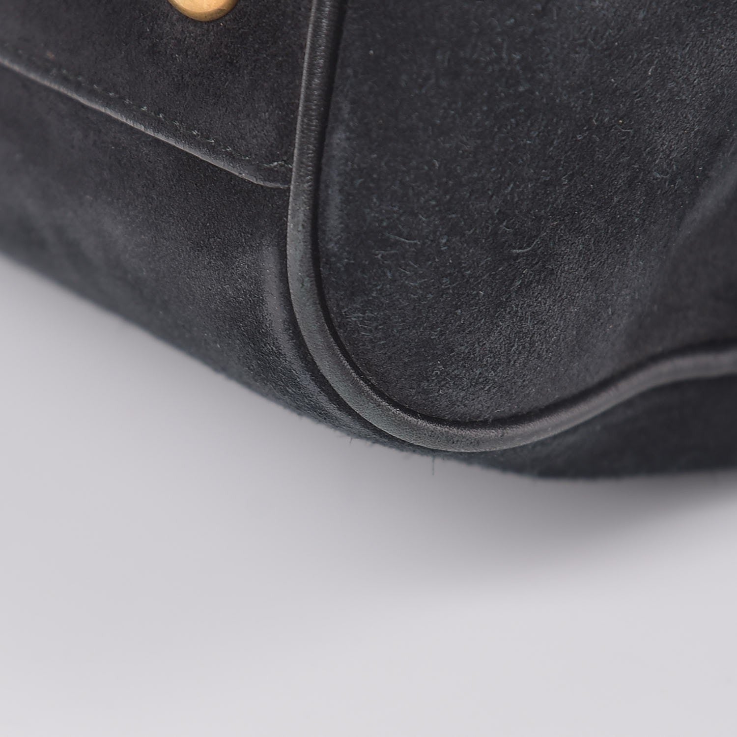 Saint Laurent Calfskin Suede Classic Duffle 6 Black 14 of 14