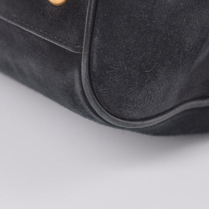 Saint Laurent Calfskin Suede Classic Duffle 6 Black 14 of 14
