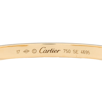 Cartier 18K Yellow Gold LOVE Cuff Bracelet 17 3 of 3