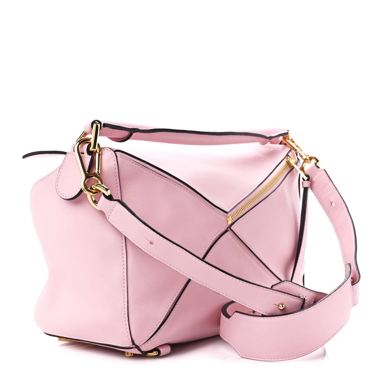 Loewe Calfskin Medium Puzzle Bag Light Pink 3 of 12