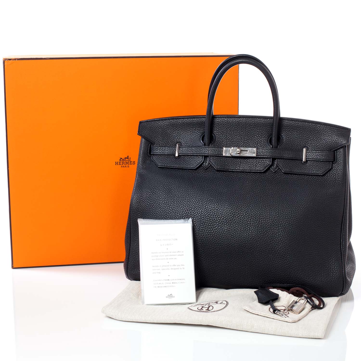 Hermes Togo Birkin 40 Black 11 of 11