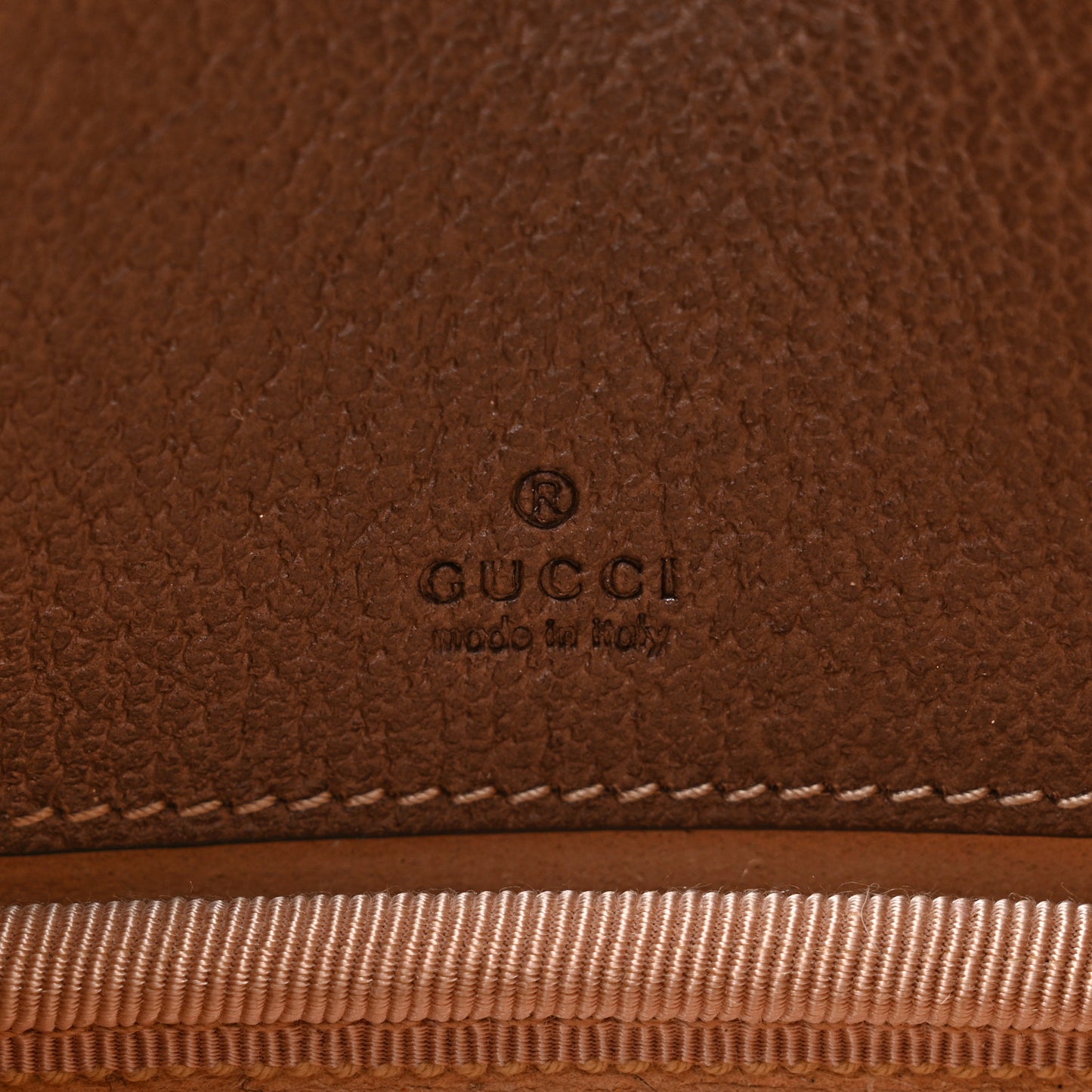 GG Supreme Monogram Ophidia Phone Case Wristlet Brown