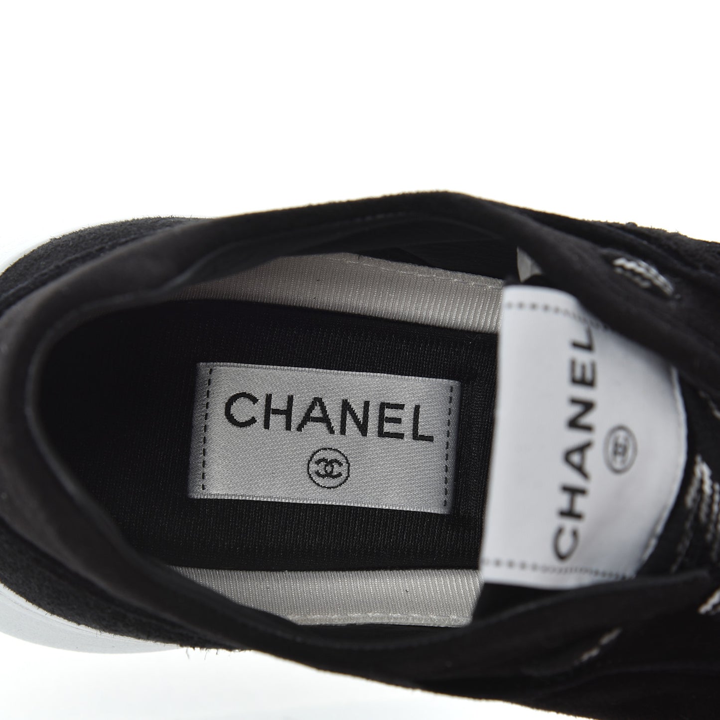 Suede Goatskin CC Sneakers 39.5 Black