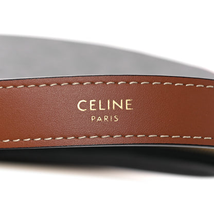 Celine Triomphe Canvas Calfskin Ava Shoulder Bag Tan 6 of 12