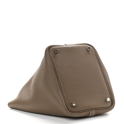 Hermes Taurillon Clemence Picotin Lock 18 PM Etoupe 4 of 9