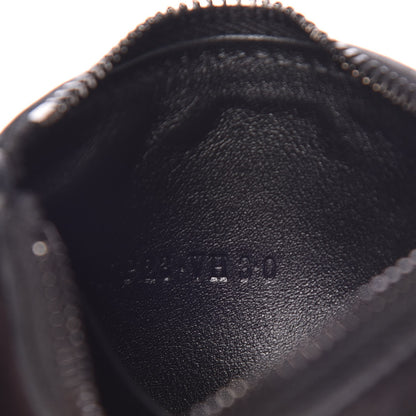 Valentino Garavani Vitello Rockstud Key Coin Case Card Holder Black 7 of 9