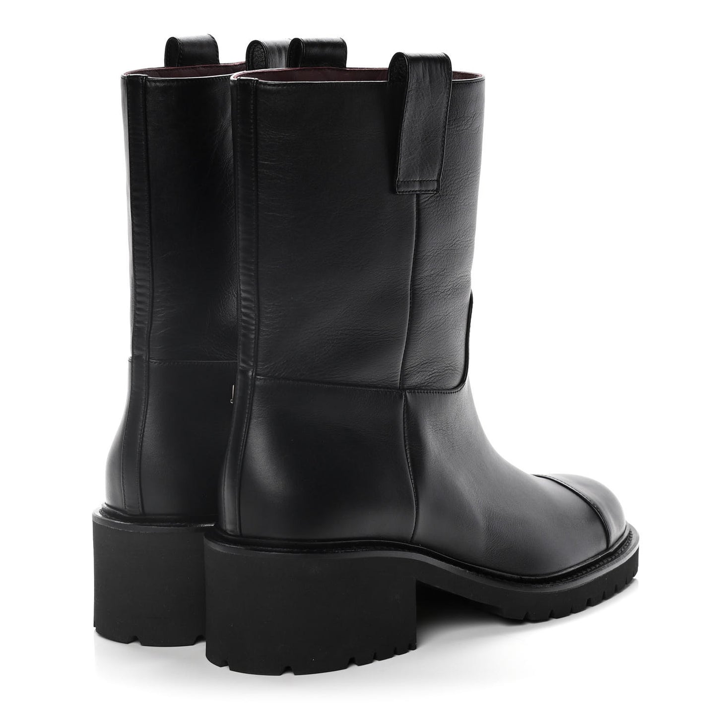 Calfskin CC Ankle Boots 40.5 Black