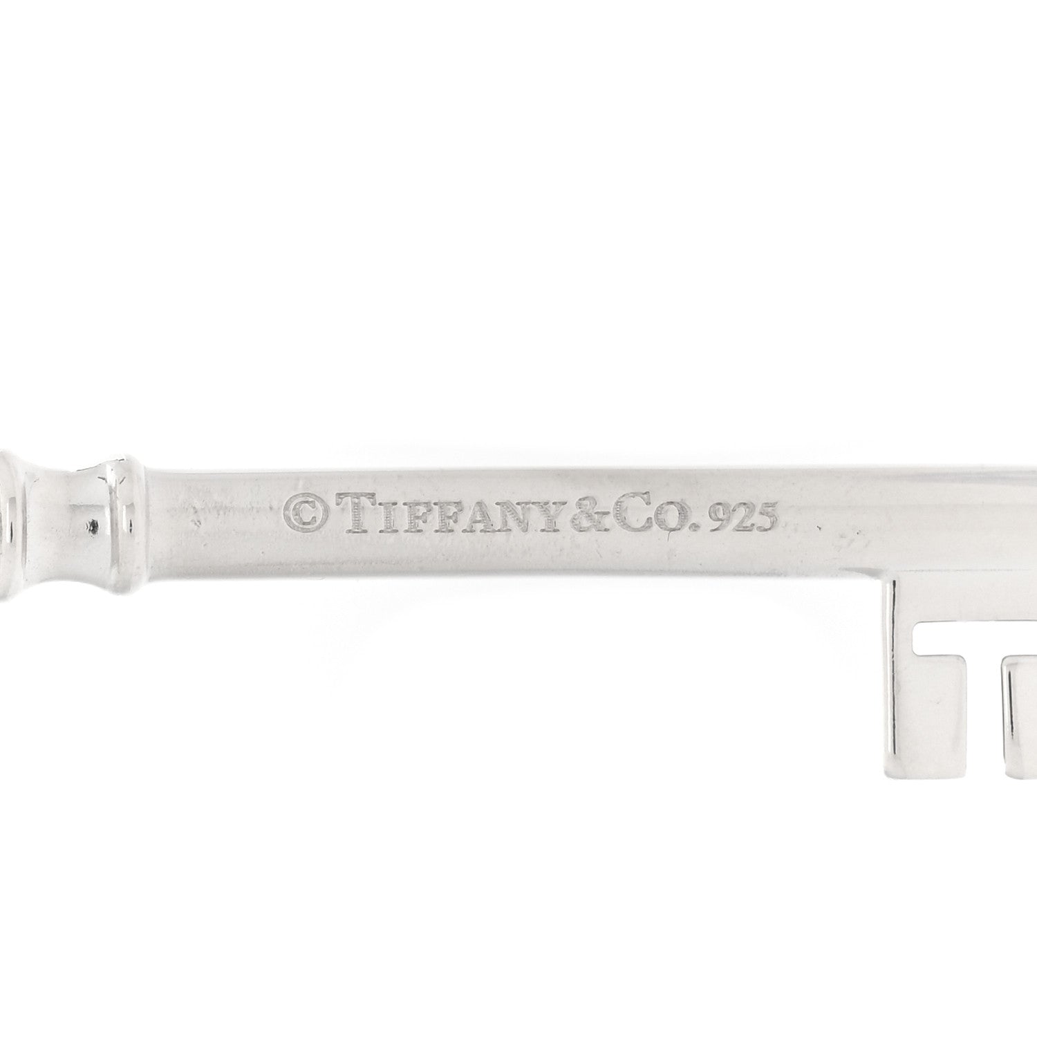 Tiffany Sterling Silver Large Crown Key Pendant 3 of 3