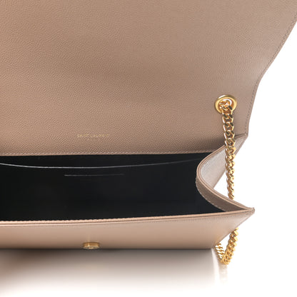 Saint Laurent Grain De Poudre Medium Monogram Kate Satchel Nude Powder 5 of 8