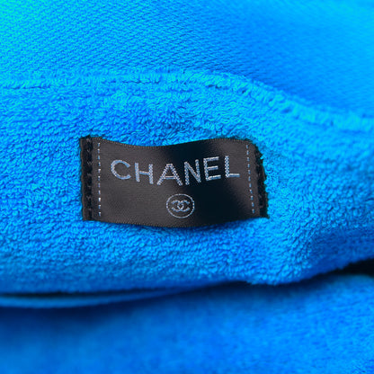 Chanel Terry Cotton CC Beach Tote Towel Set Blue 7 of 12