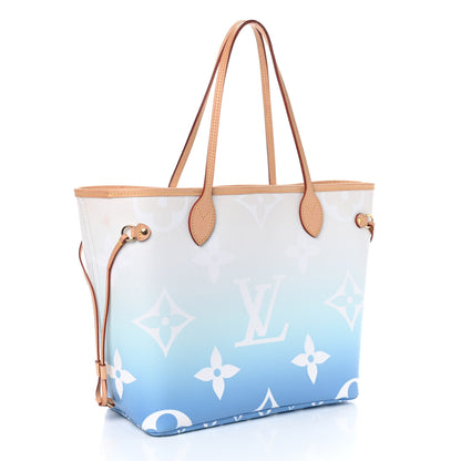 Louis Vuitton Monogram Giant By The Pool Neverfull MM Blue 2 of 4