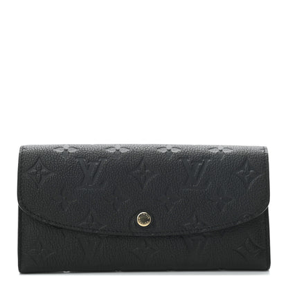 Louis Vuitton Empreinte Emilie Wallet Black Dune 1 of 6