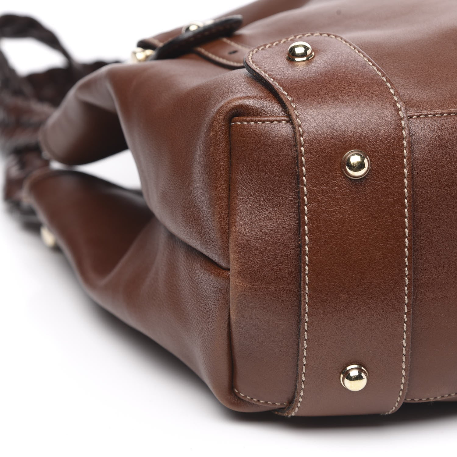 Gucci Calfskin Pelham Shoulder Bag Brown 9 of 15