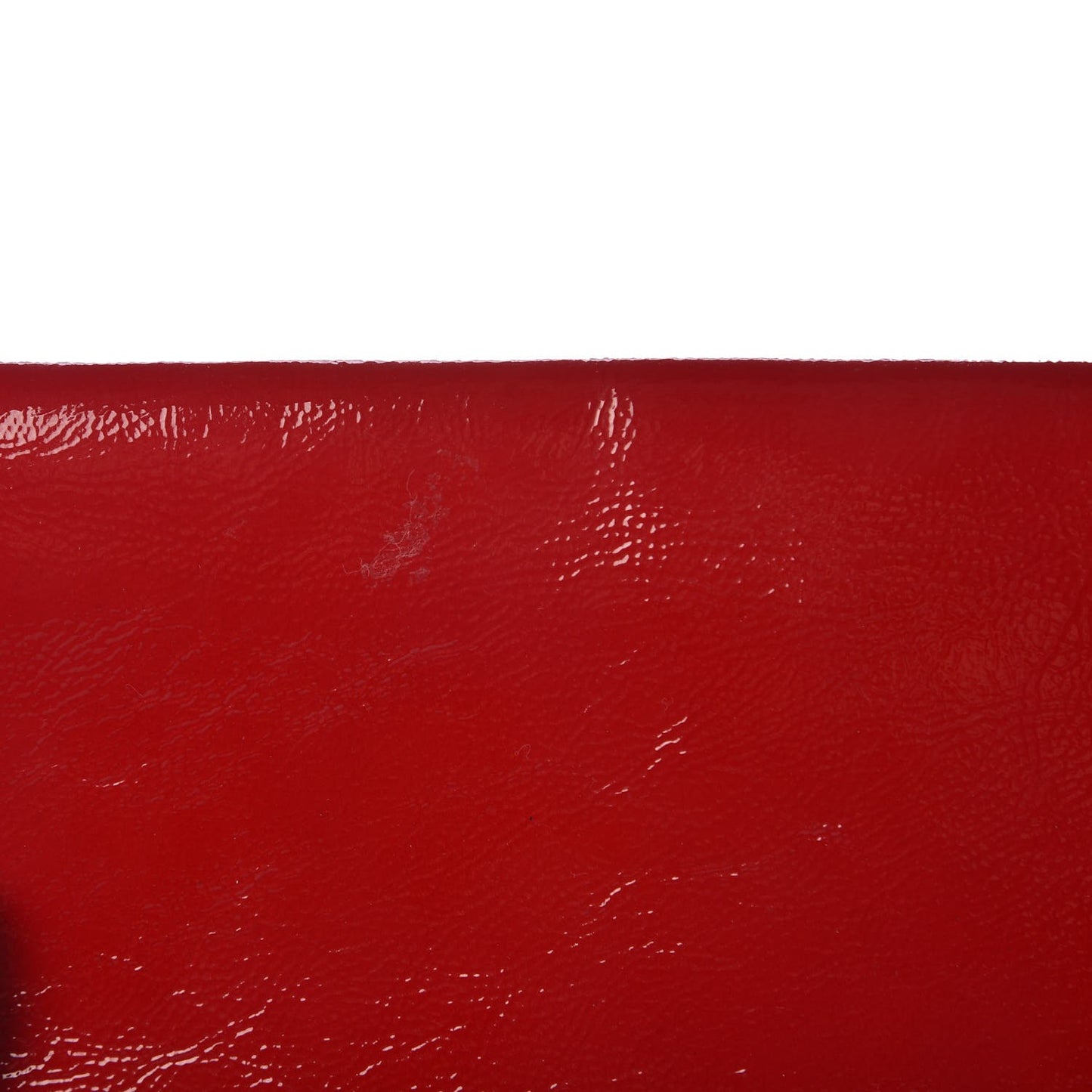 Textured Patent Monogram Large Belle De Jour Clutch Red