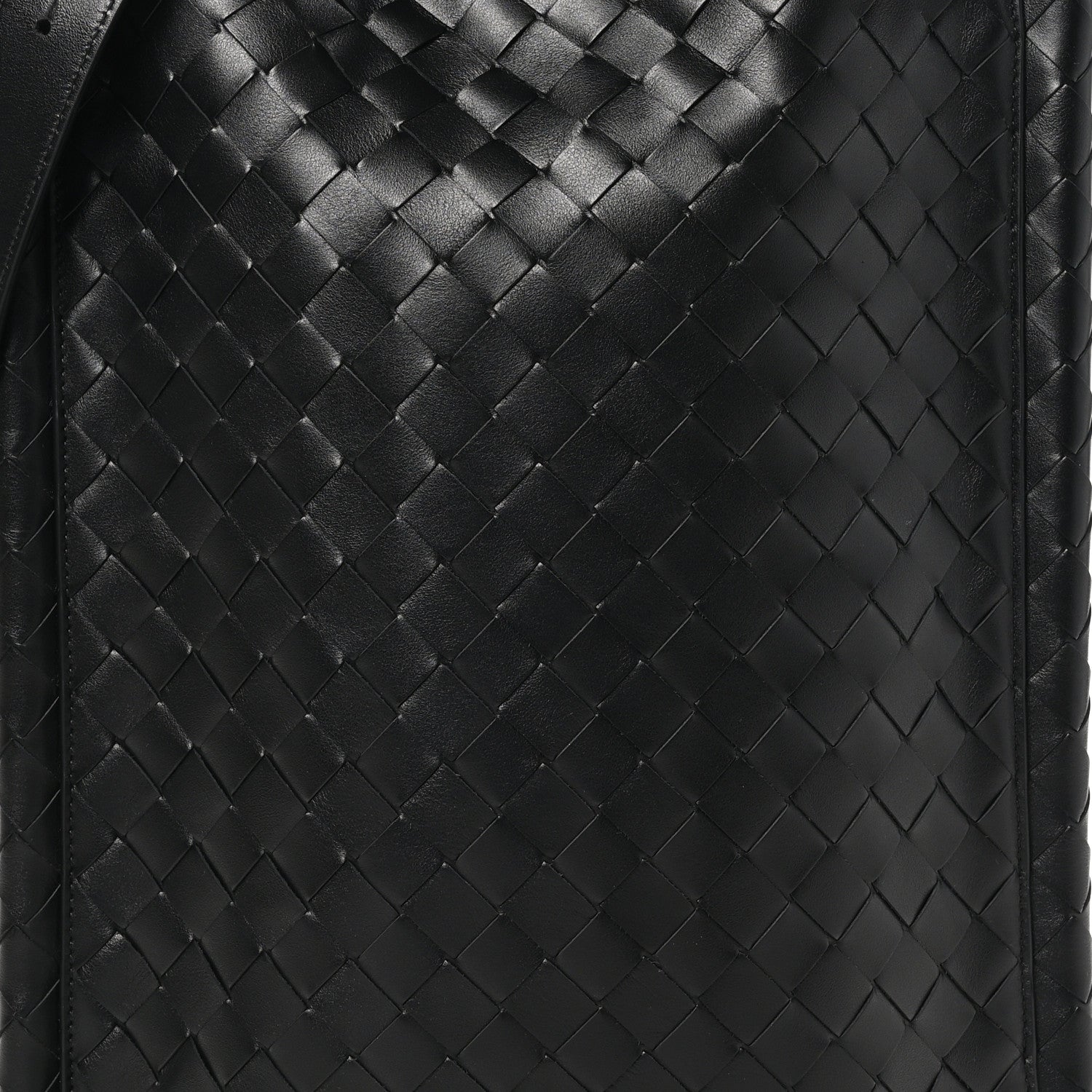 Bottega Veneta Nappa Intrecciato Large Flat Loop Messenger Black 7 of 9