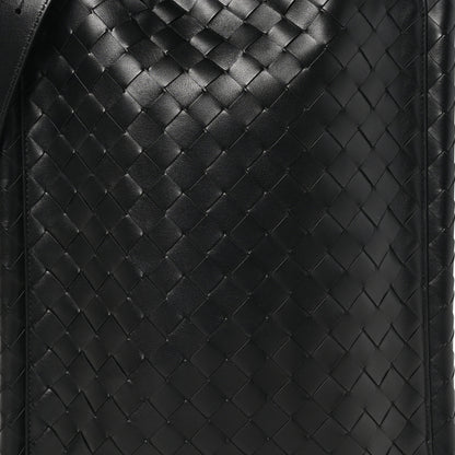 Bottega Veneta Nappa Intrecciato Large Flat Loop Messenger Black 7 of 9