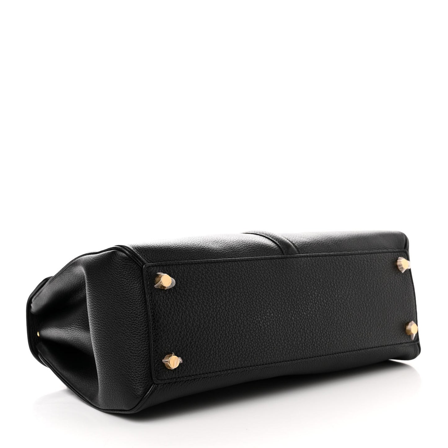 Grained Calfskin Classique 16 Top Handle Bag Black