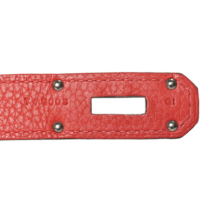 Hermes Taurillon Clemence Jypsiere 31 Rouge Pivoine 7 of 12