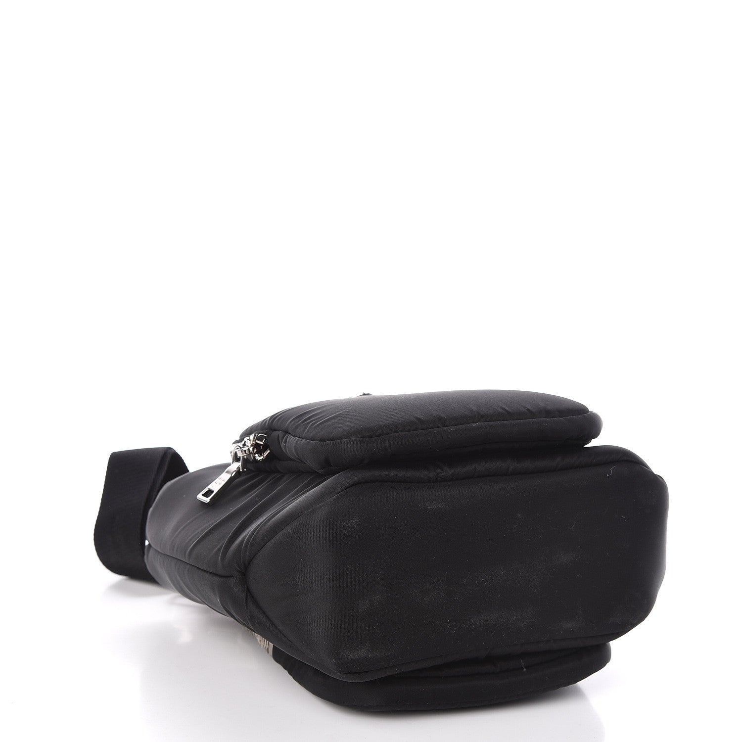 Prada Tessuto Nylon Pocket Small Cargo Tote Black Fuoco 4 of 9