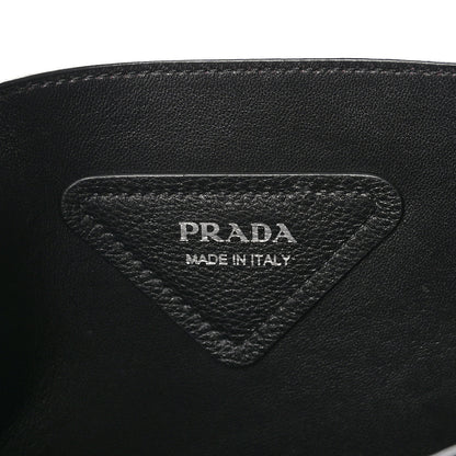 Prada Vitello Daino Soft Medium Dynamique Tote Black 6 of 9