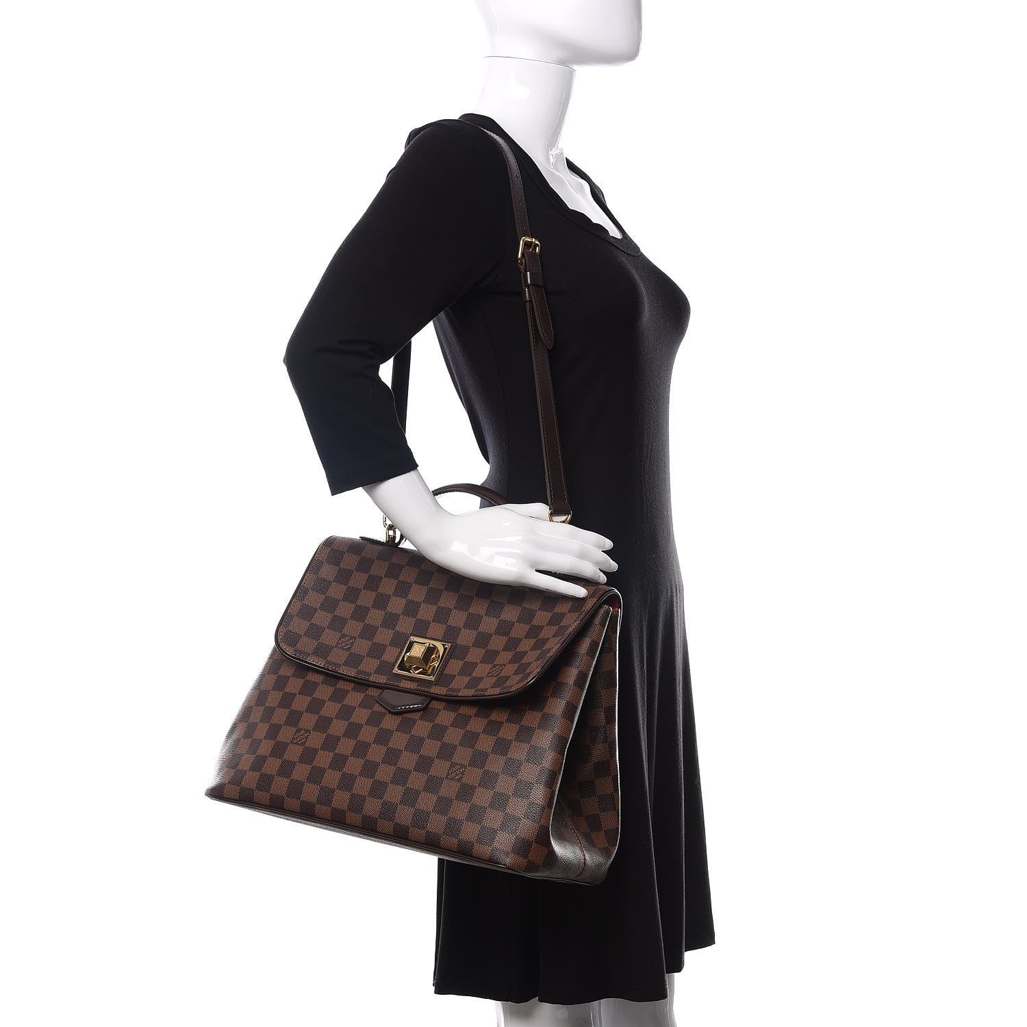 Louis Vuitton Damier Ebene Bergamo GM 2 of 9