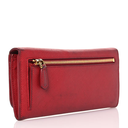 Prada Vitello Move Continental Flap Wallet Lacca 4 of 17