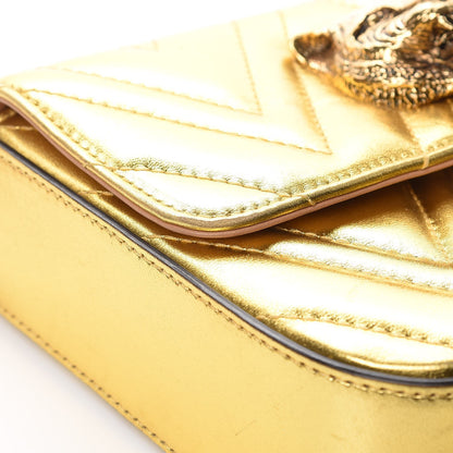 Gucci Metallic Nappa Matelasse Broadway Shoulder Bag Gold 14 of 17