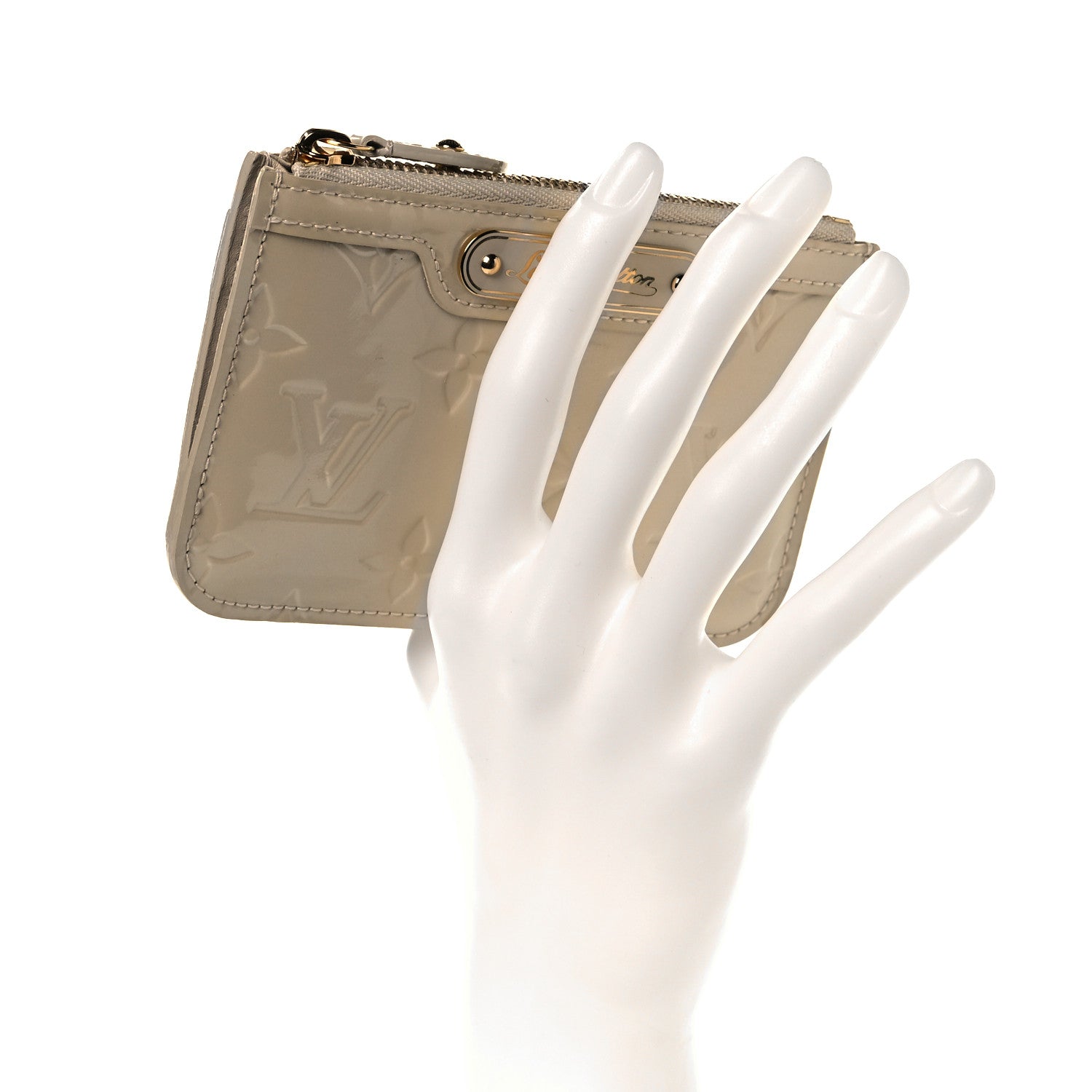 Louis Vuitton Vernis Key Pouch Blanc Corail 2 of 8