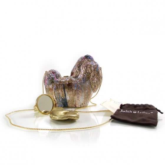 Crystal Yorkie Minaudiere Clutch